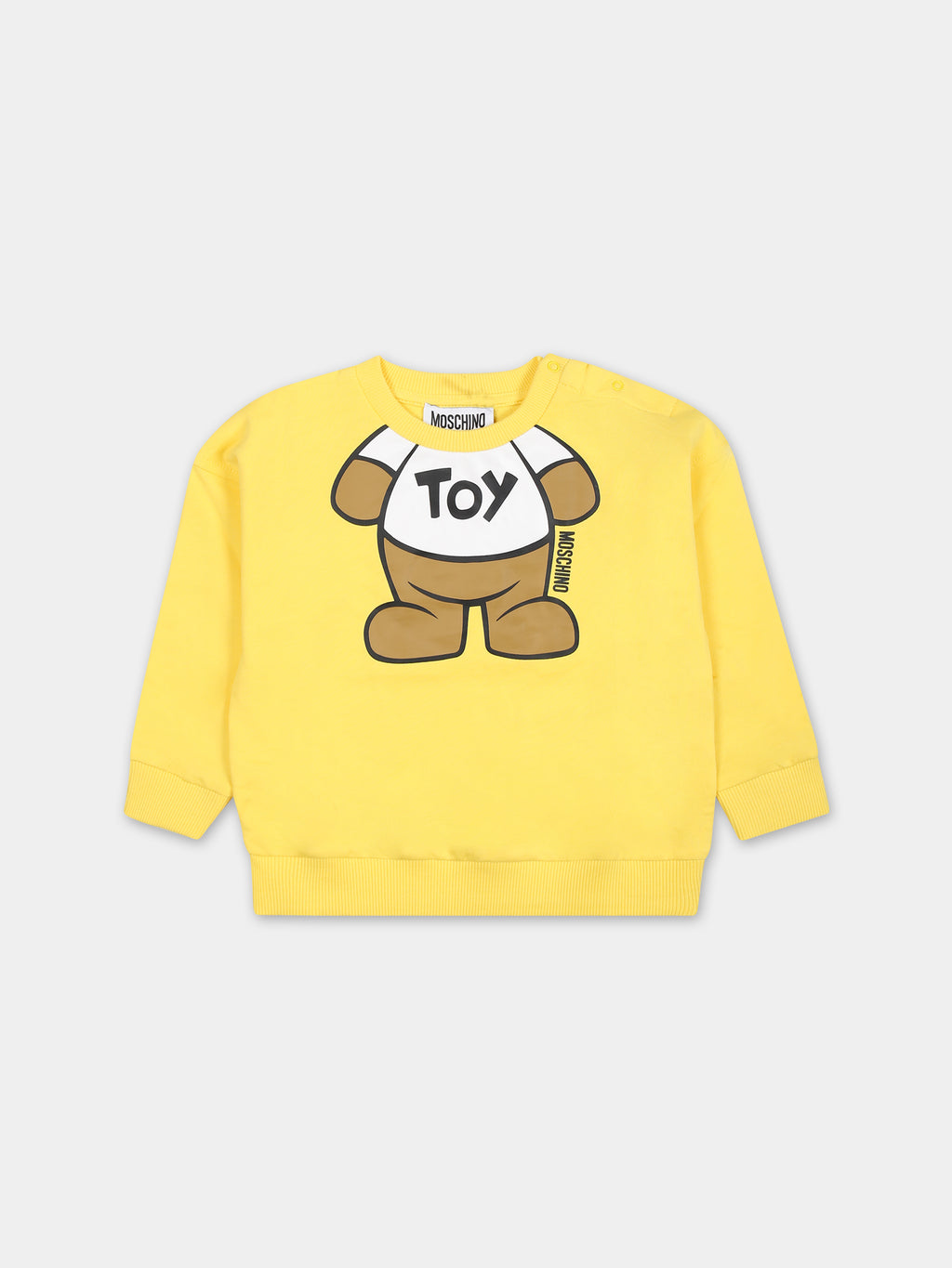 Yellow sweatshirt for babies with Teddy Bear